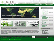 Tablet Screenshot of caudillsprouting.com